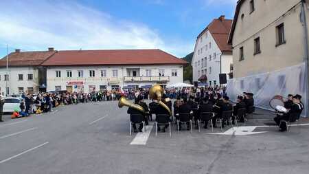 Nastopilo je tudi Godbeno društvo rudarjev Idrija